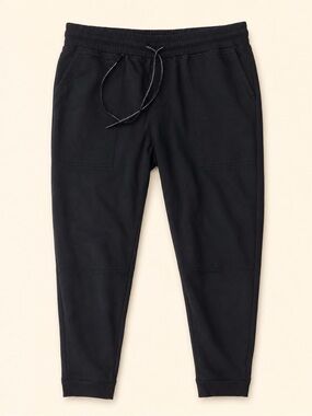 MPG Women's Black Jogger Sweatpants with Drawstring